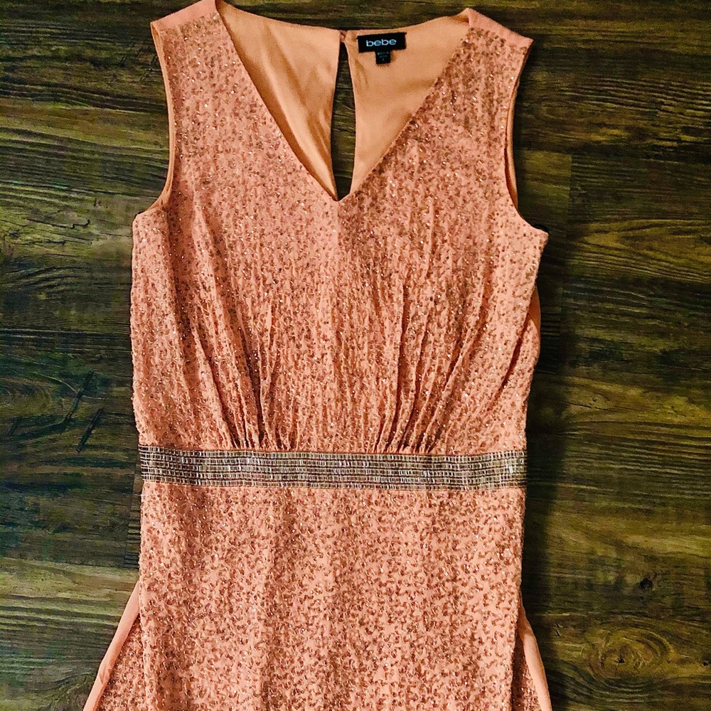 Like new Bebe beaded dress